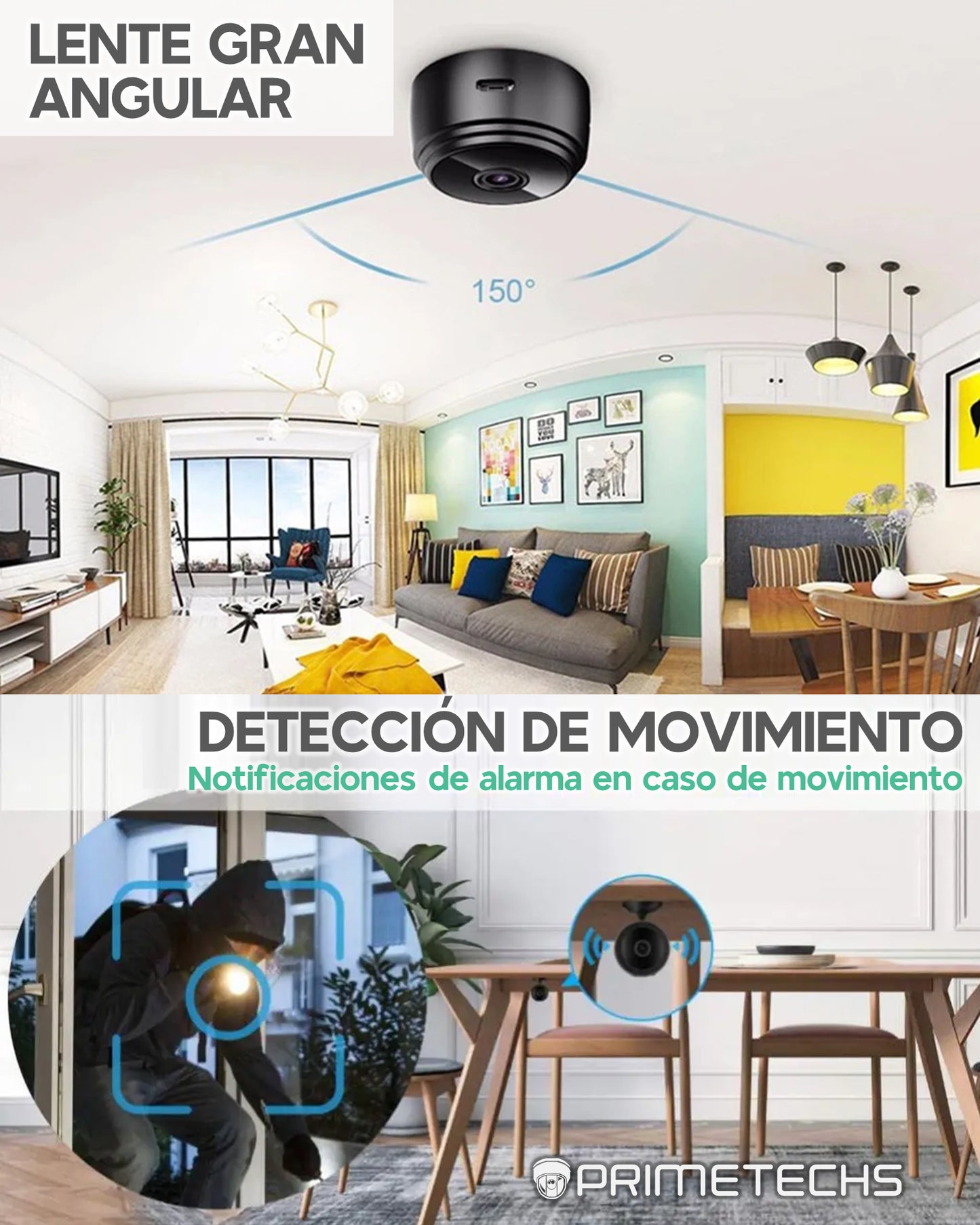 Mini cámara WiFi HD Micro Voz Video Grabadora Inalámbrica IP Aplicación celular V380