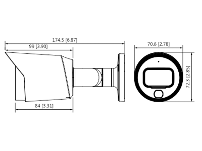 DAHUA HAC-HFW1509T-A-LED - Cámara Bullet Full Color de 5 Mp