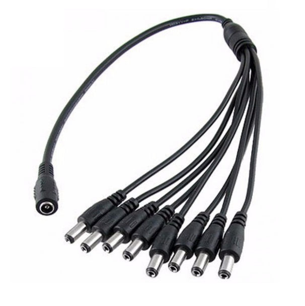 Divisor de energía / Tipo pulpo / 8 Conectores macho / 2.1 mm / 1 Conector hembra