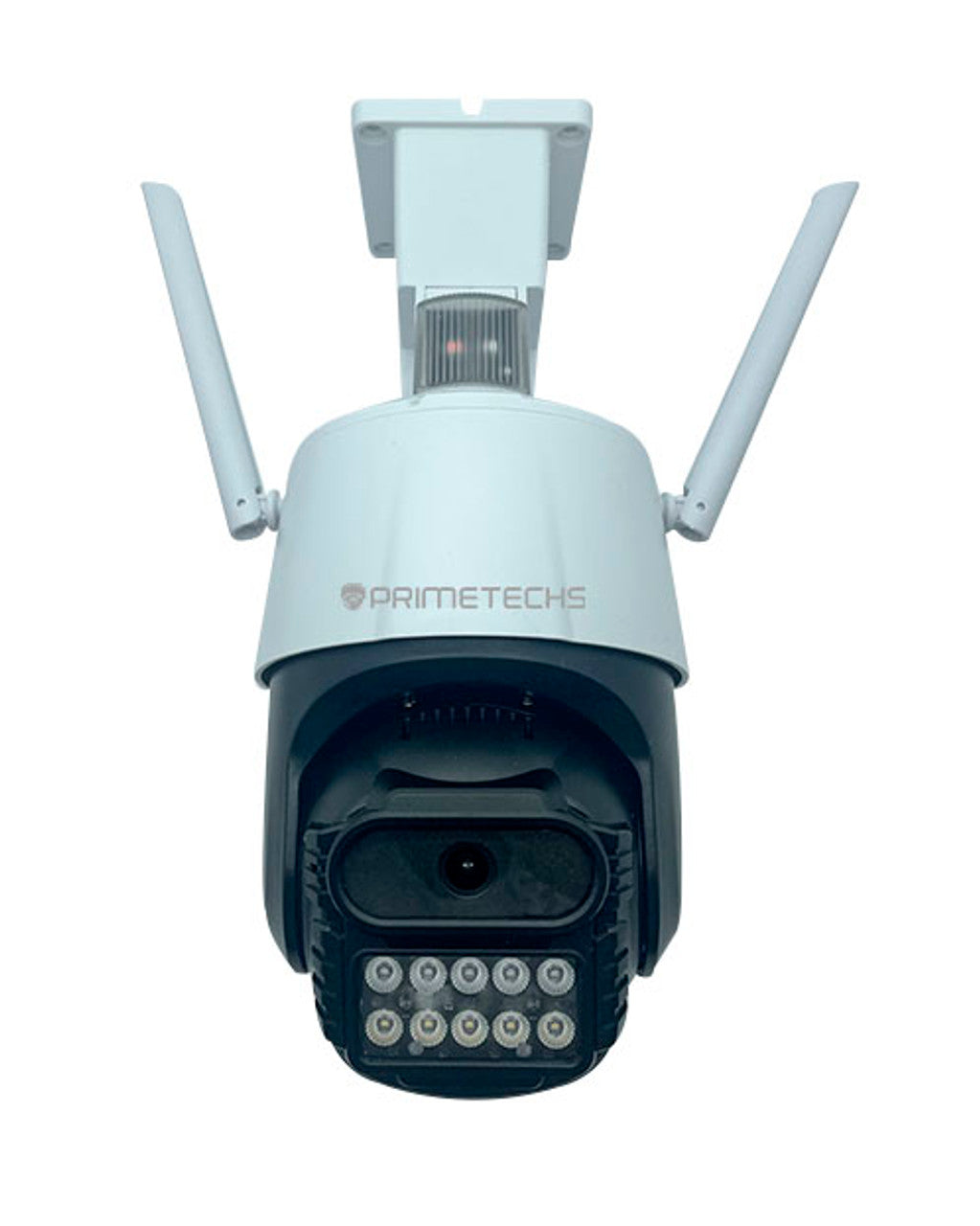 Cámara IP WIFI y Cable RJ45, PT 4MP Alarma y Estrobo, Fullcolor , detección y auto seguimiento humano, audio bidireccional. Inteligencia Artificial y grabación en nube(Opcional)