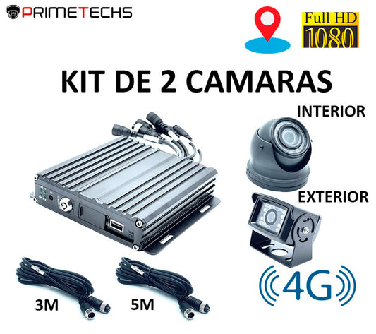 Kit DVR móvil 4G 2 megapixeles auto o camión/1080P 4 Canales HD