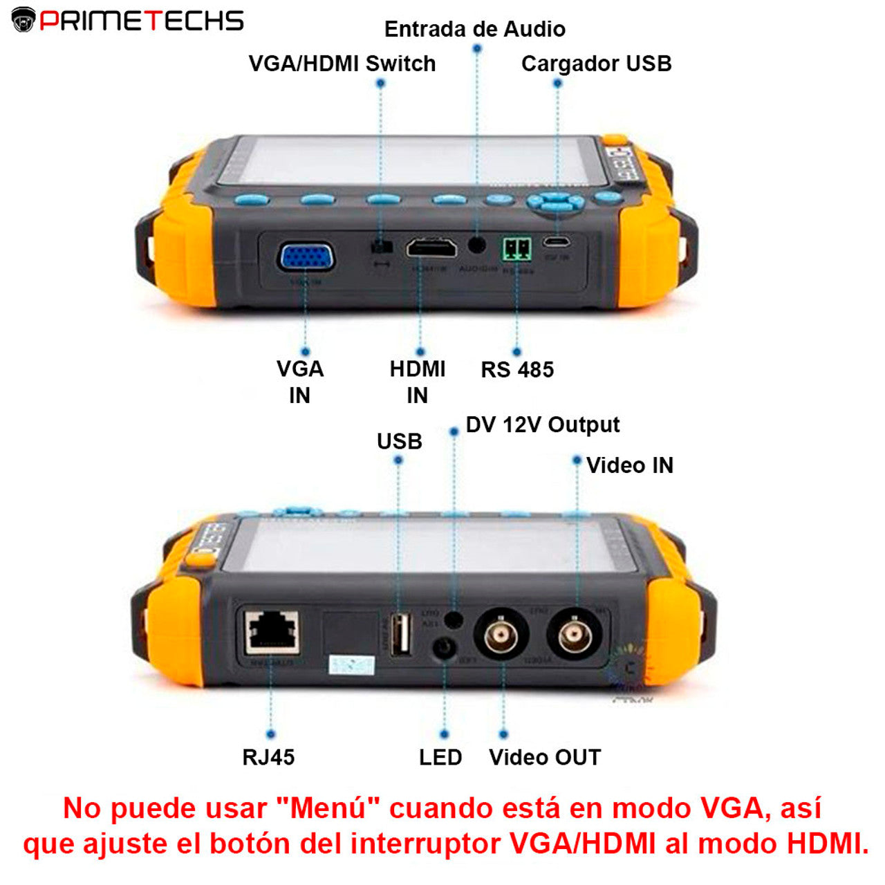 Probador de Video 5 Pulgadas