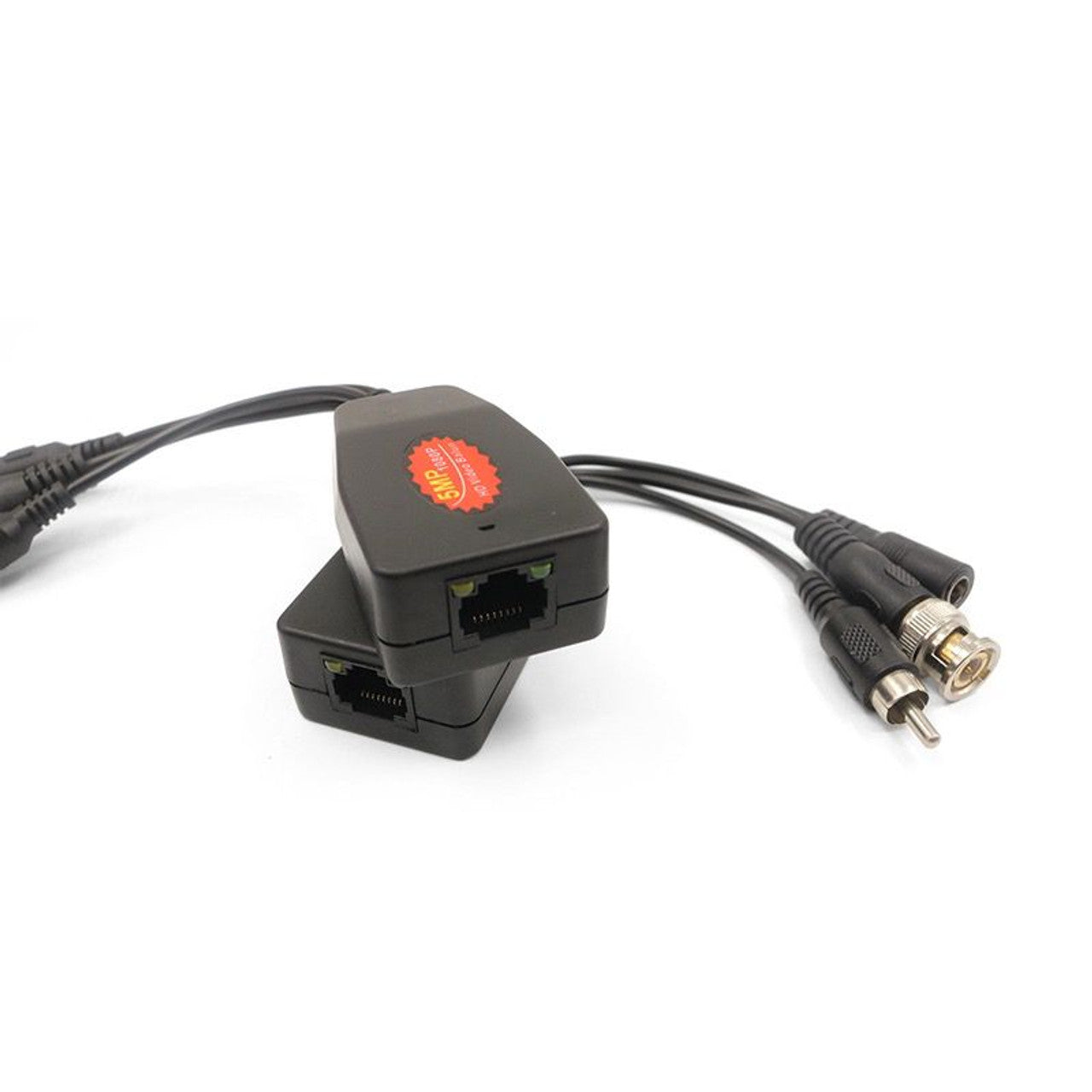 Par de Balun RJ45 BNC HD CVI TVI AHD con cable de audio RCA protección contra interferencia, distancia larga