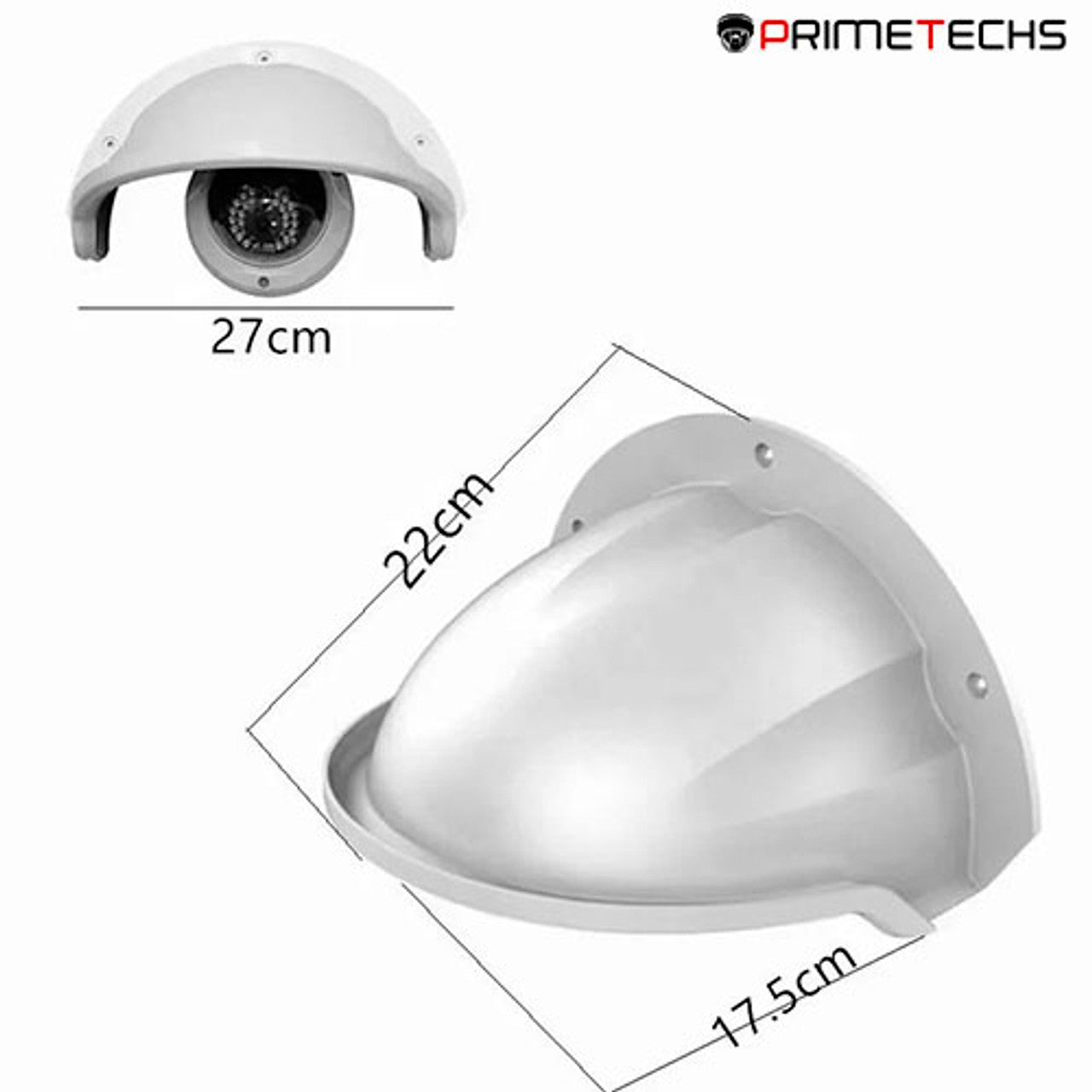 Protector tipo techo para cámaras de seguridad