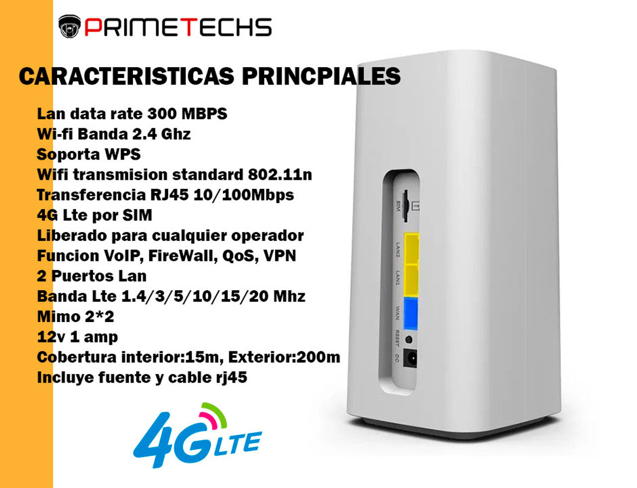 Modem Wi-Fi móvil 4G LTE 300 Mbps, Libre cualquier compañia celular