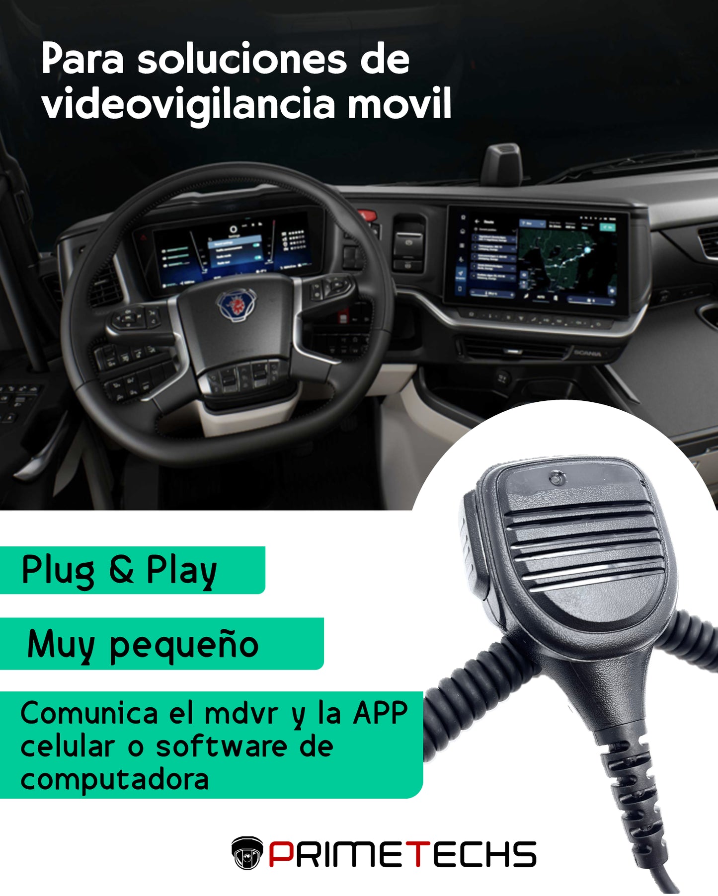 Intercomunicador para MDVR Móvil