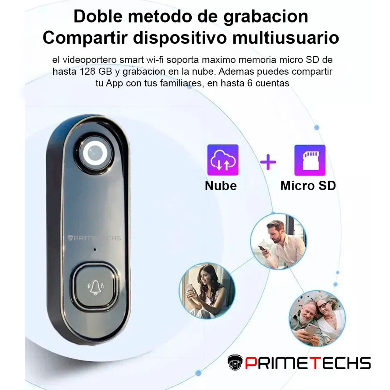 Videoportero Frente de Calle Wifi conexión 12-24V
