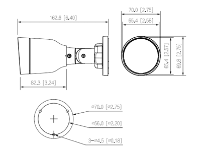DAHUA IPC-HFW1230S1-A-S5 - Cámara IP Bullet de 2 Megapixeles