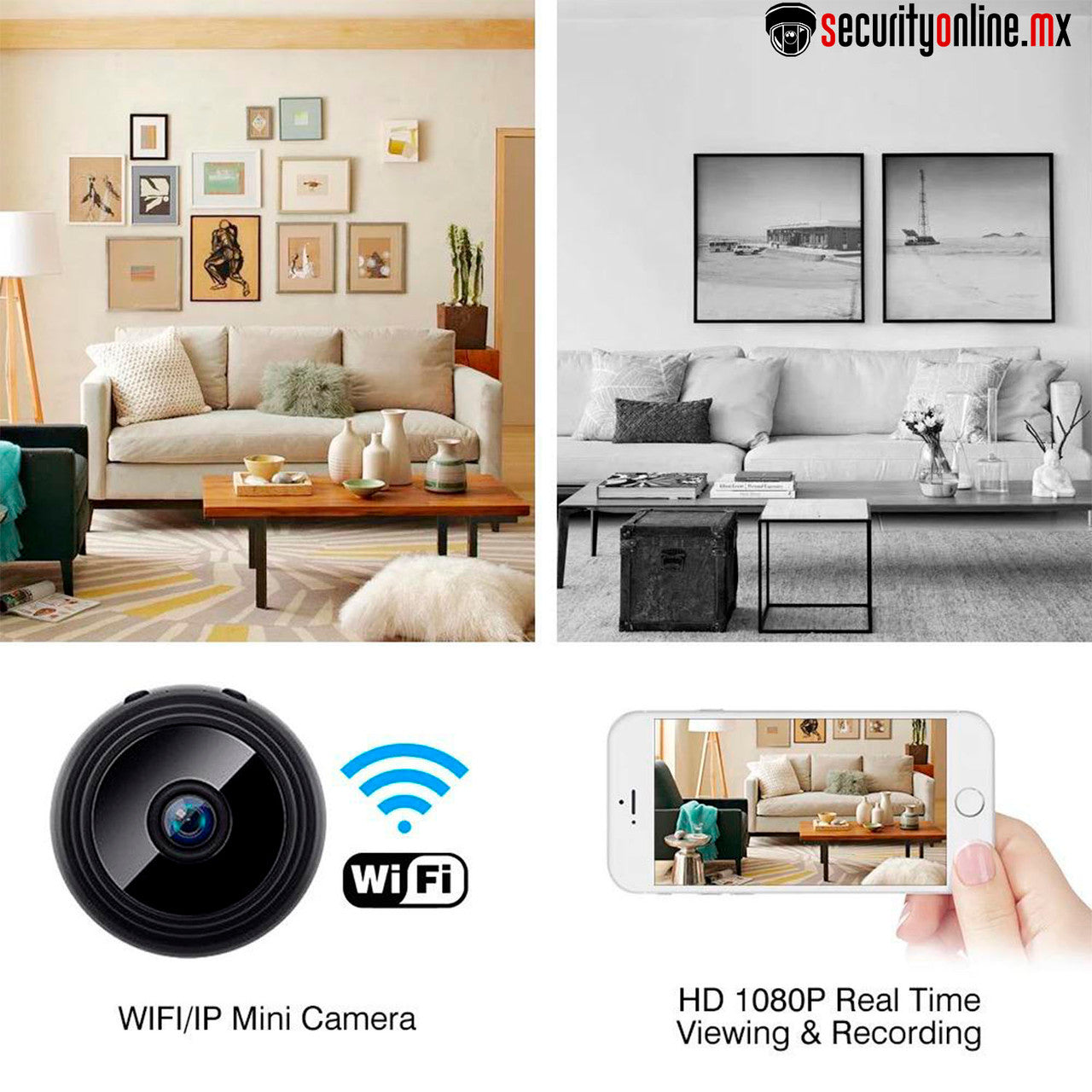 Mini cámara WiFi HD Micro Voz Video Grabadora Inalámbrica IP Aplicación celular V380