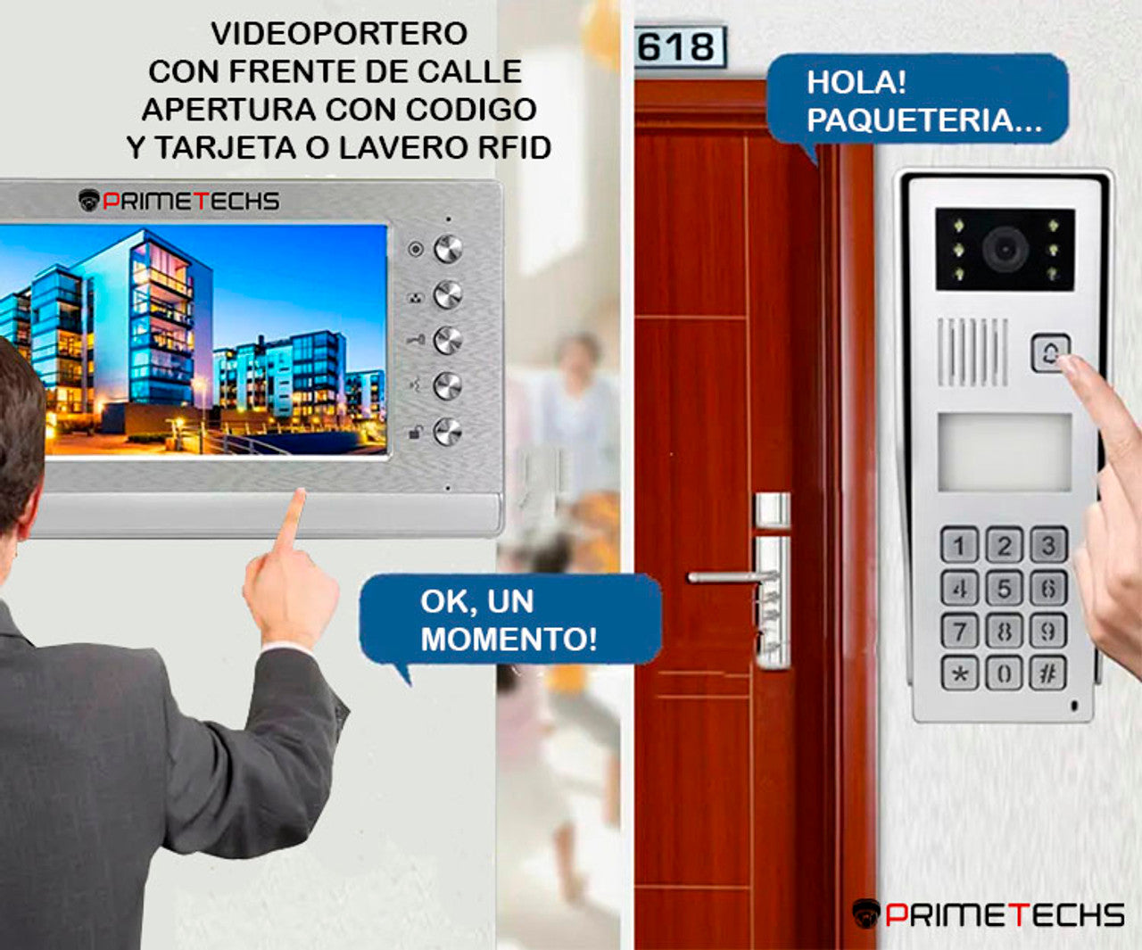 Kit Videoportero / Monitor de 7 pulg.