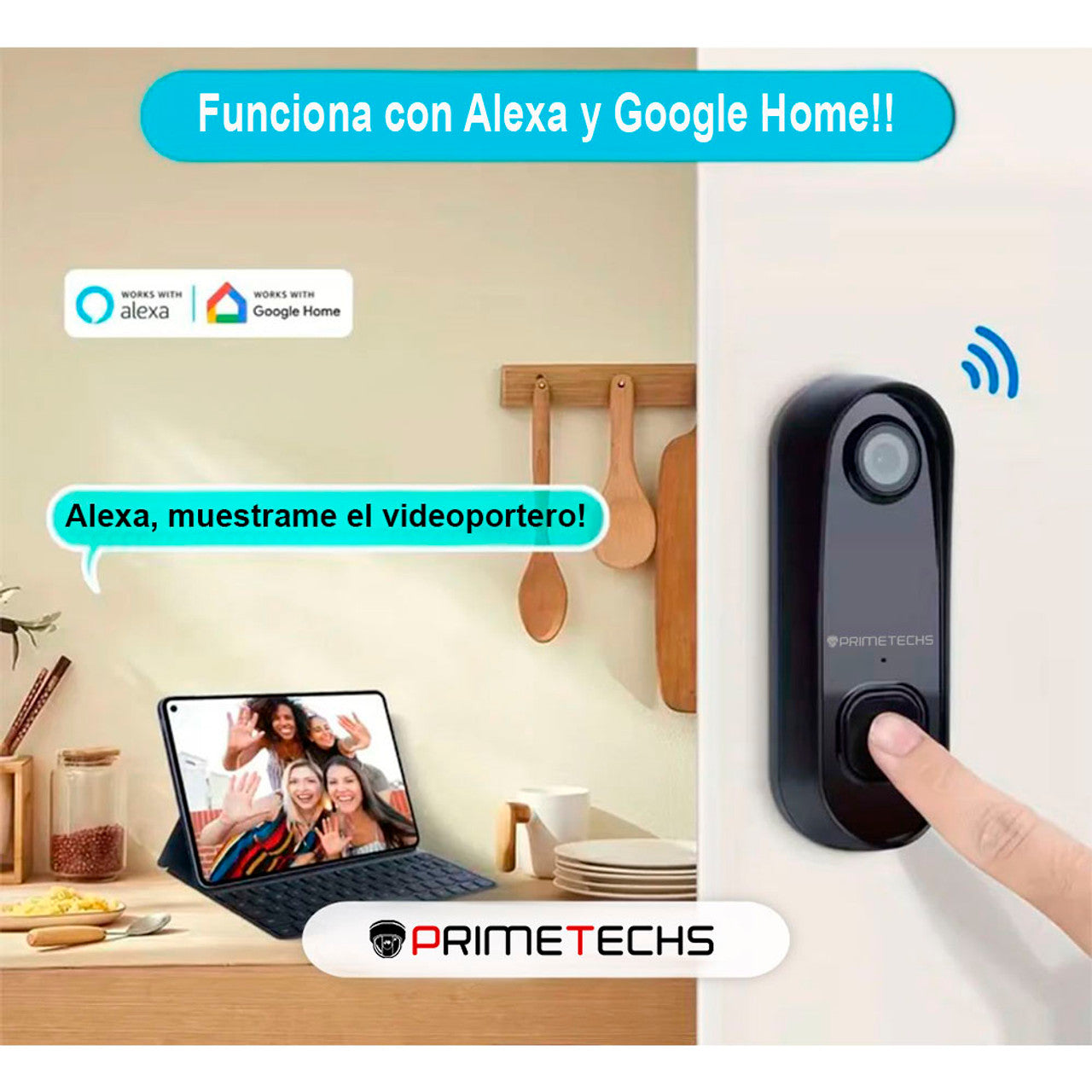 Videoportero Frente de Calle Wifi conexión 12-24V