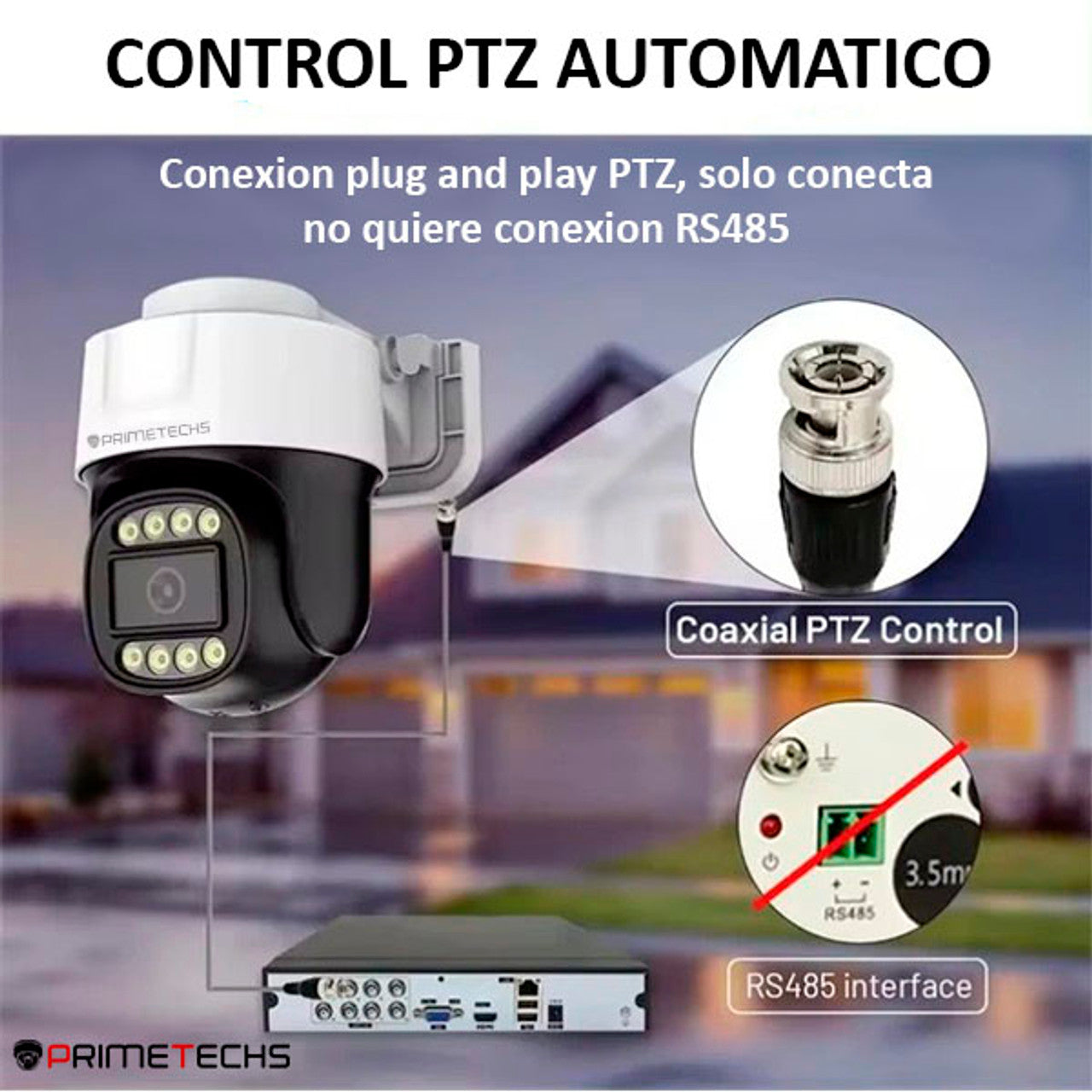 PTZ analoga para DVR 2 megapixeles Full HD