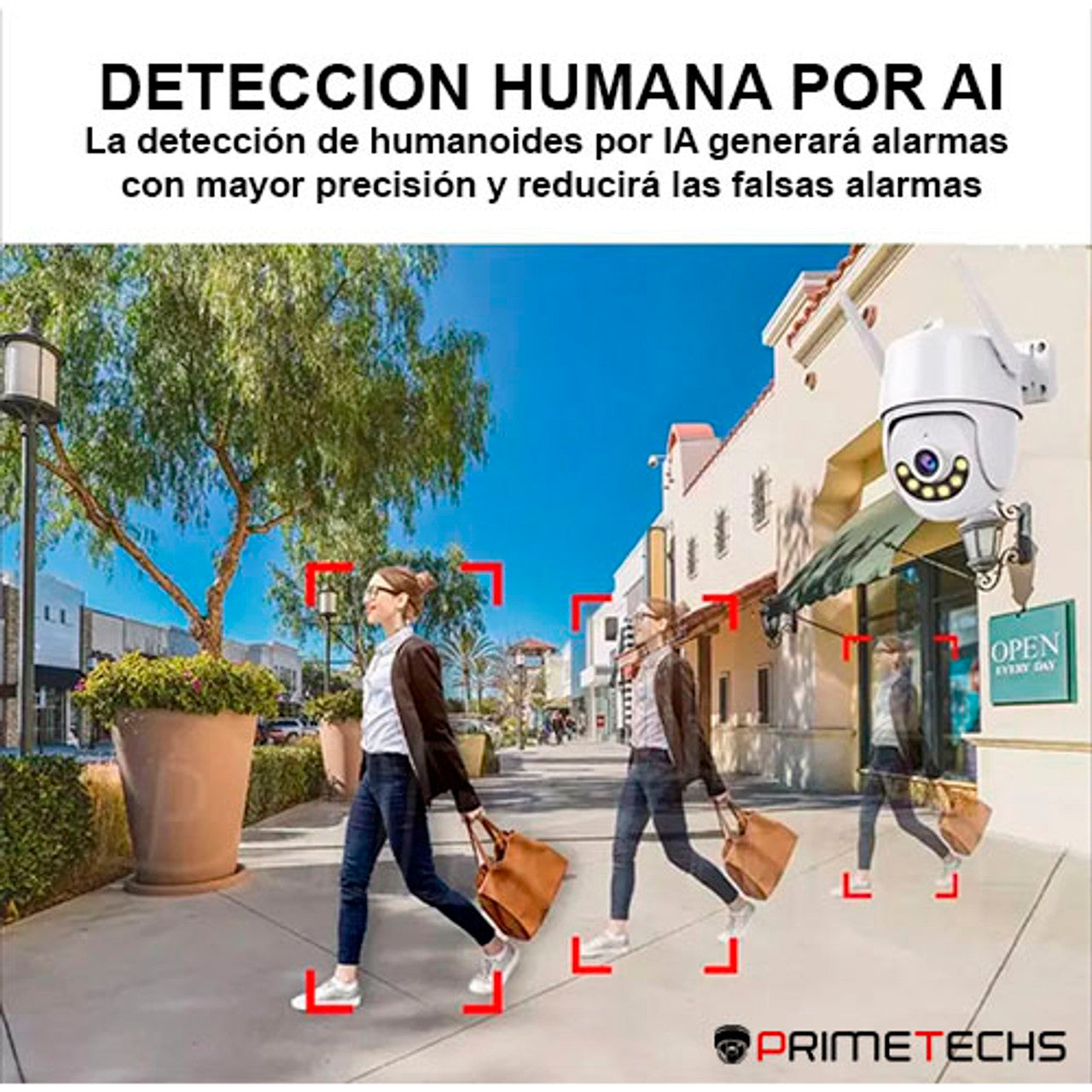 Cámara WIFI 2mp con IA con audio y grabación en la nube