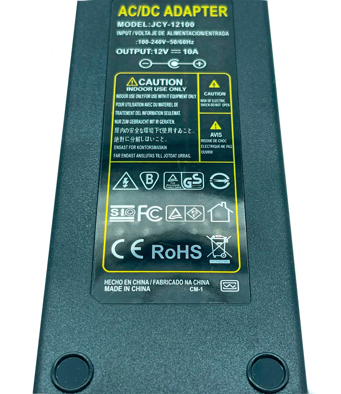 Fuente de poder regulada 12V CD / 10 Amperes / para equipos de CCTV