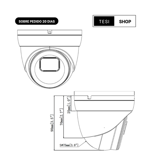 GV-REB5800 Cámara GeoVision IP Domo 5MP H.265 Super Low Lux WDR