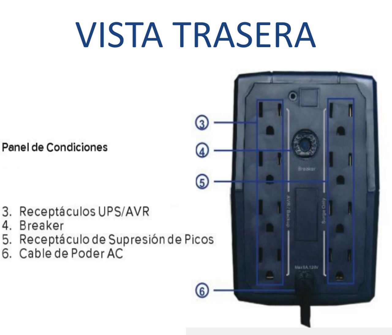 CDP RUPR1008 - UPS / 1000 Va / 500W