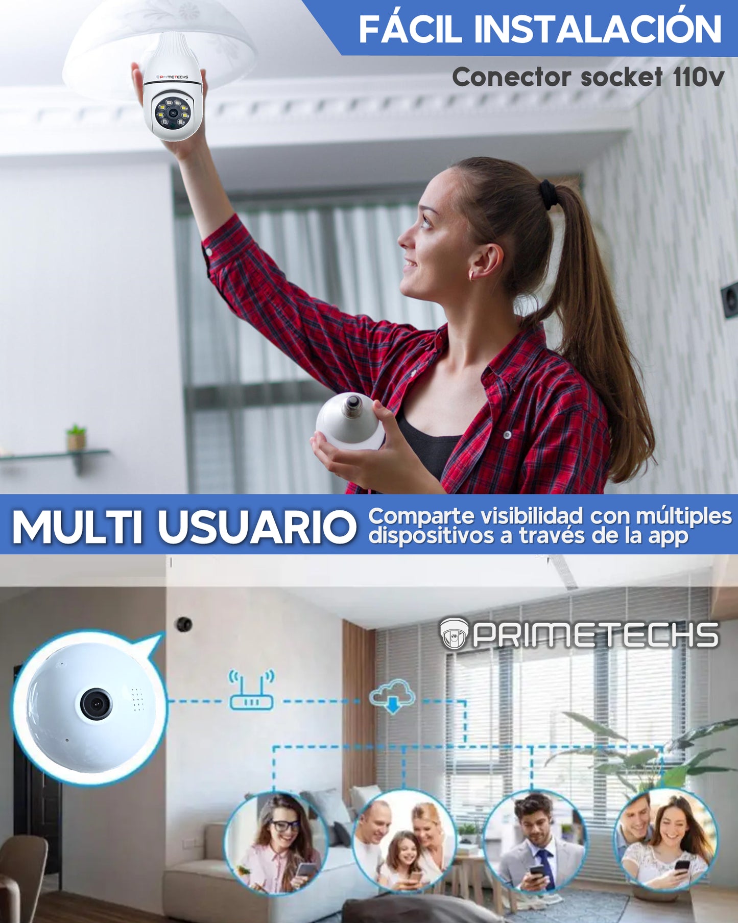 Cámara tipo foco PTZ 3 mp