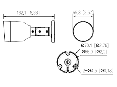 DAHUA IPC-HFW1830S-S6 - Cámara IP Bullet 4k 8 MP
