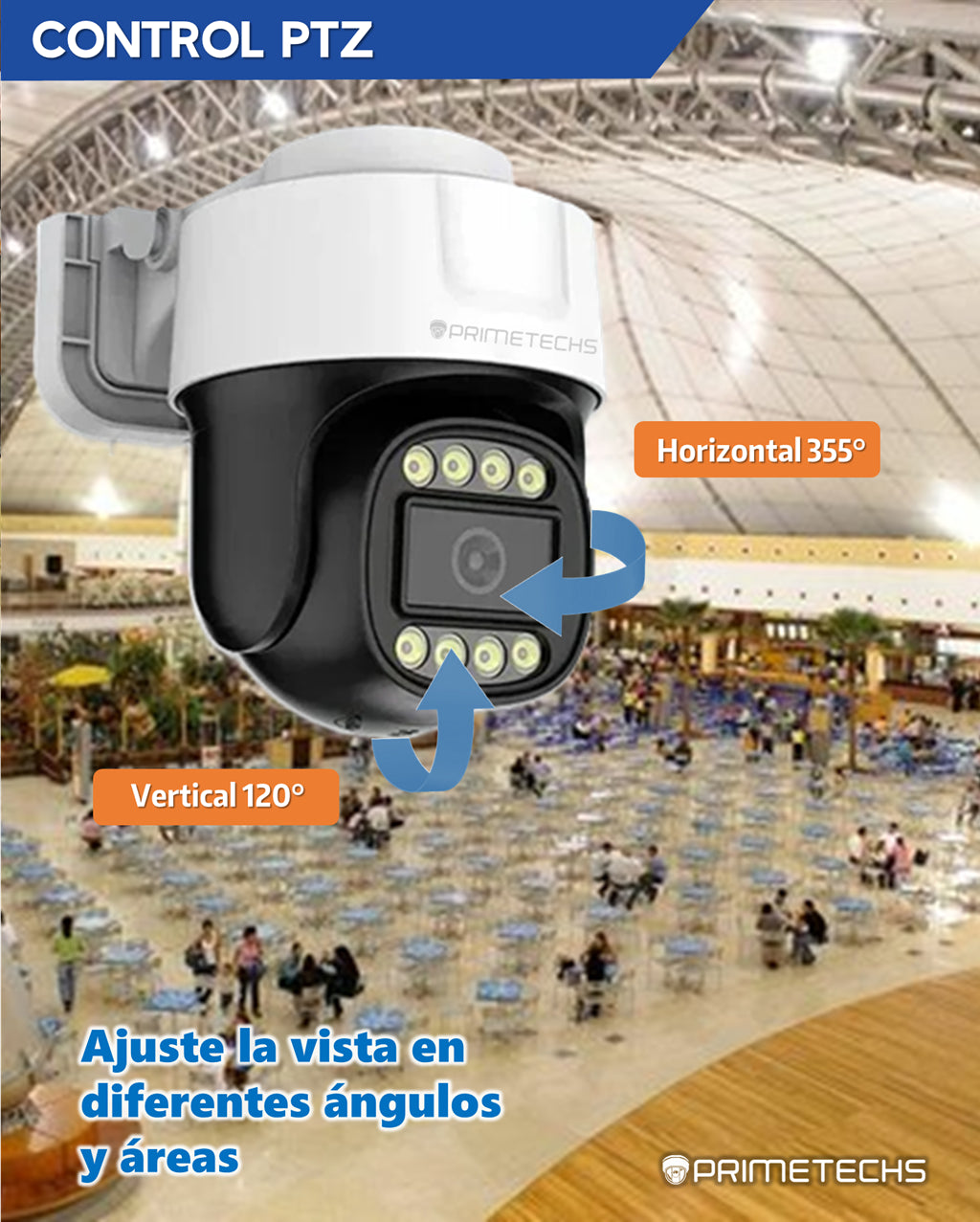 PTZ análoga FULL COLOR para DVR 5 Megapixeles