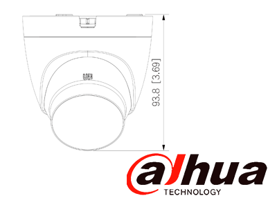 DAHUA HAC-HDW1200CLQN-IL-A - Cámara Domo de 2 Megapixeles