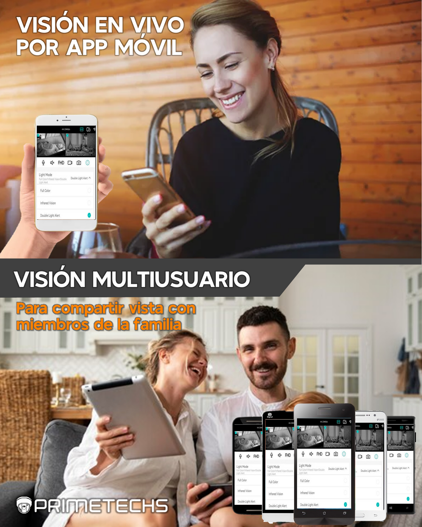 Cámara IP WIFI PT 3 megapíxeles Robot interior,