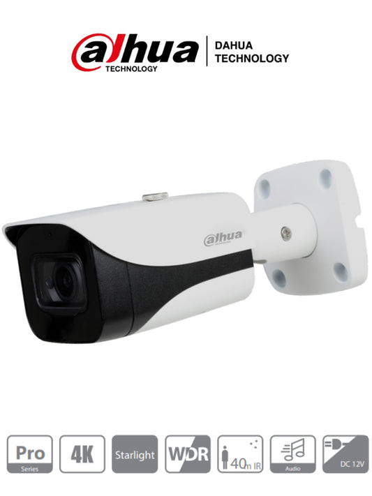 DAHUA HFW2802E-A-036 - Cámara Bullet 4k Starlight 8 Mp
