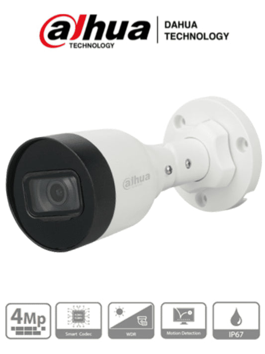 DAHUA IPC-HFW1431S1-A-S4 - Cámara IP Bullet de 4 Mp
