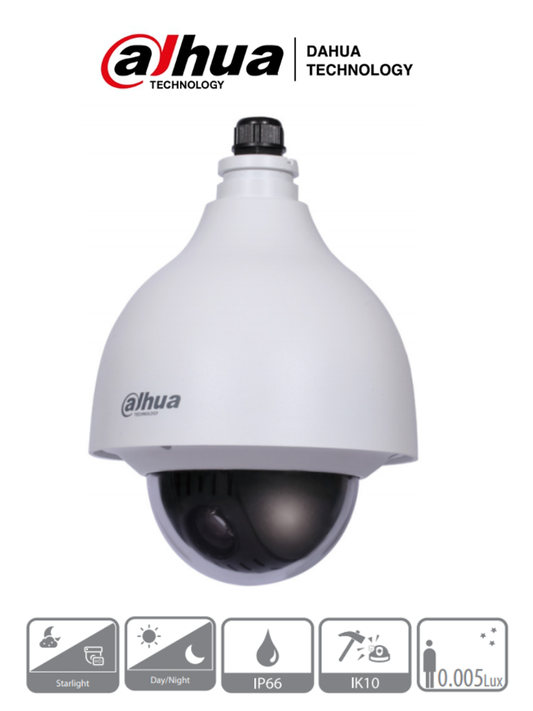 DAHUA DH-SD40215N-HC-LA - Cámara Mini PTZ HDCVI de 2 MP