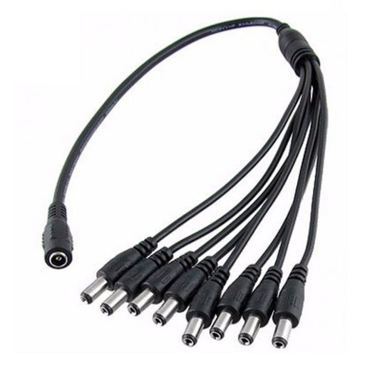 Divisor de energía / Tipo pulpo / 8 Conectores macho / 2.1 mm / 1 Conector hembra