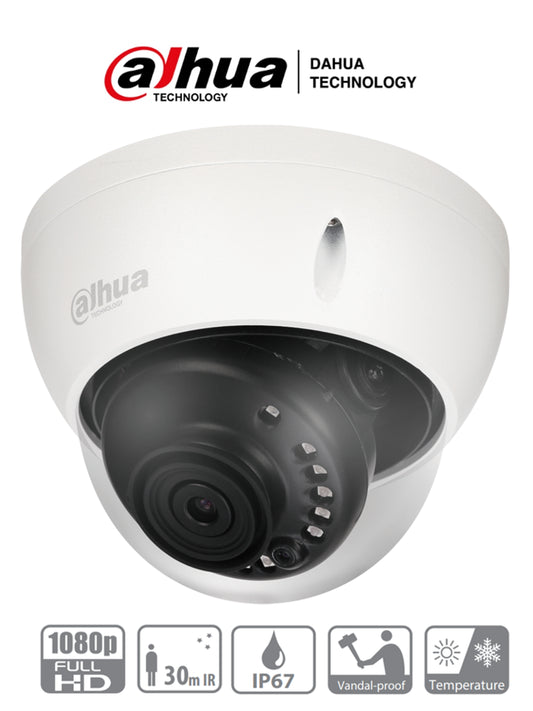 DAHUA HAC-HDBW1200E-28- Cámara Domo 1080p Antivandálica