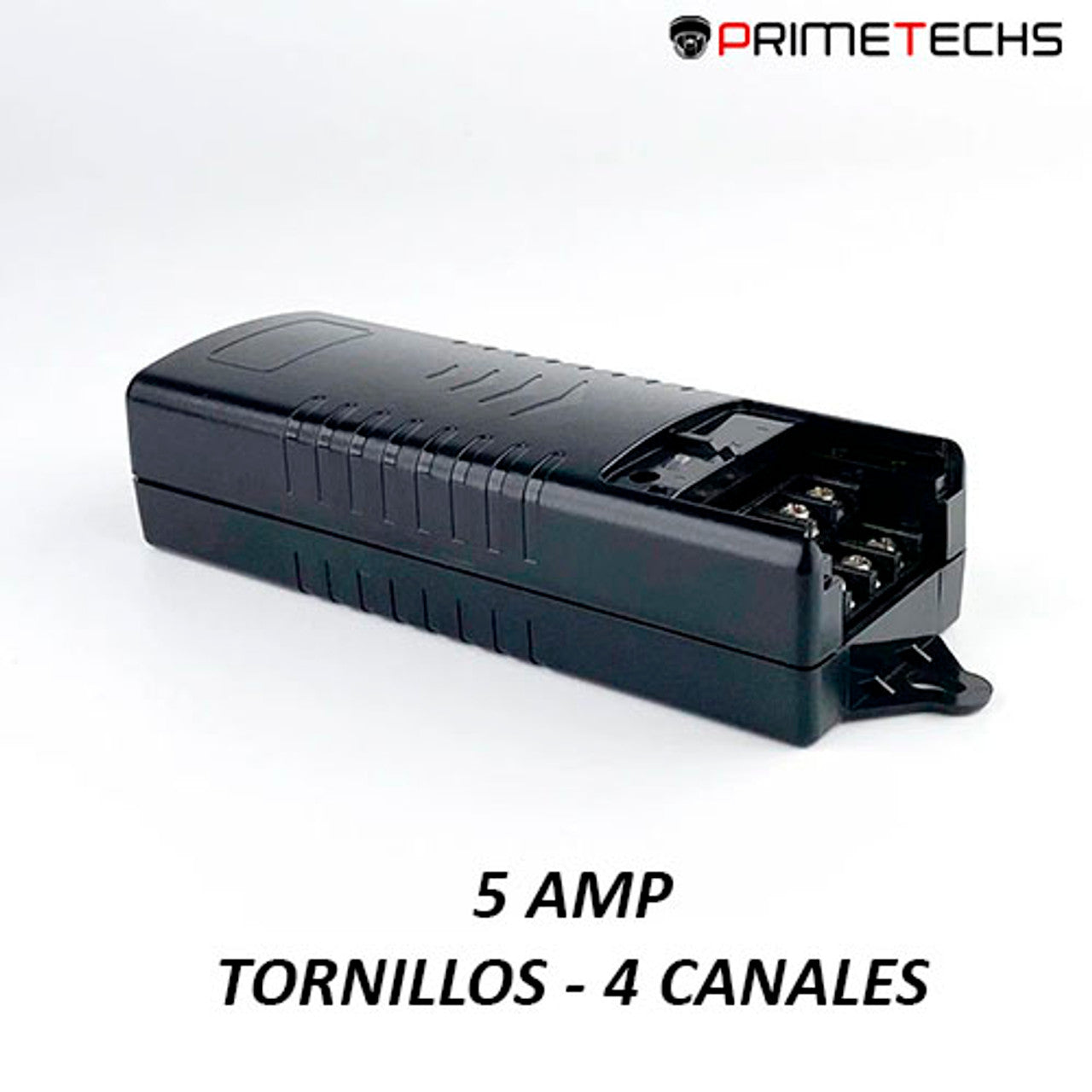 Fuente de poder regulada 12V CD / 5 Amp con Tornillos 4 canales CERTIFICACION UL