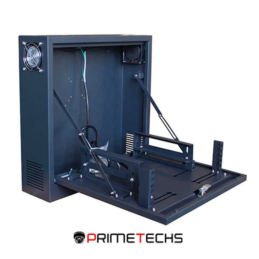 Gabinete para DVR y Fuente de poder, Antivandálico con ventilación