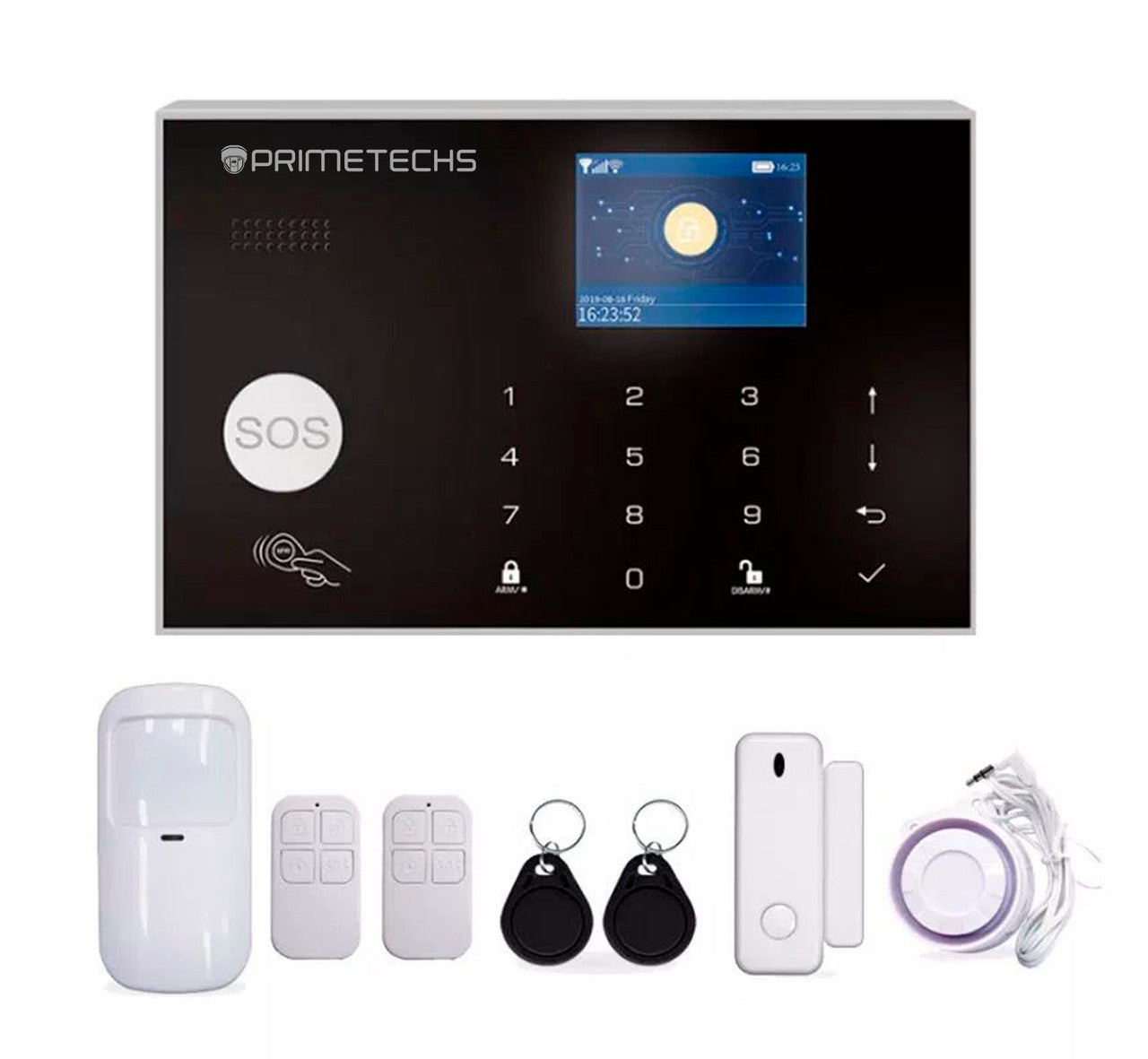 Alarma Inalámbrica WIFI con pantalla touch