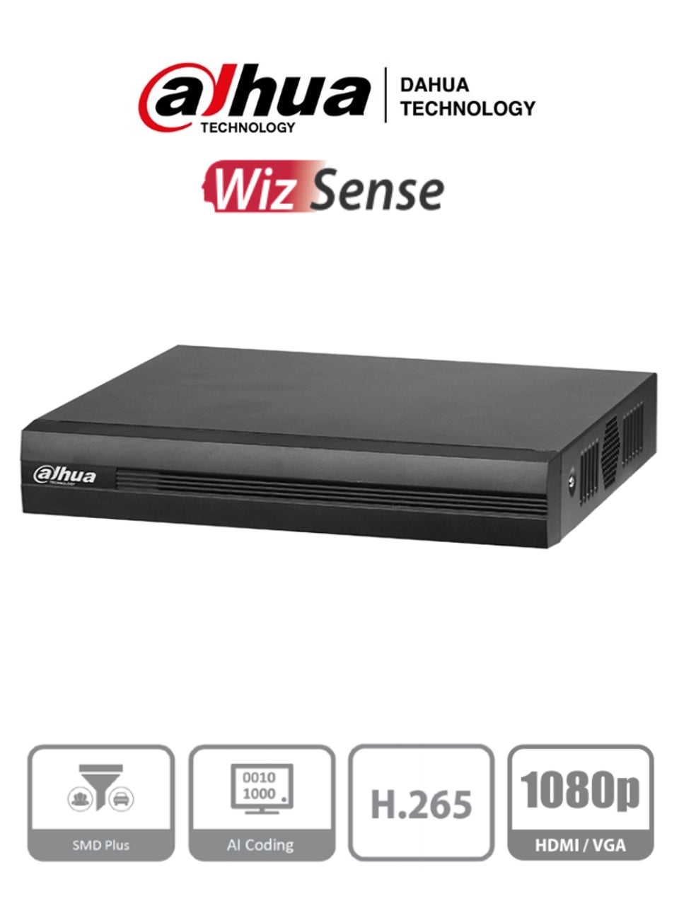 AHUA XVR1B16-I - DVR de 16 Canales 1080p Lite/ WizSense