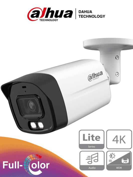 DAHUA HAC-HFW1809TLM-A-LED - Cámara Bullet 4k Full Color 8 Mp