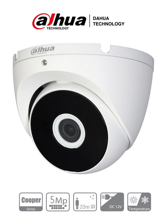 DAHUA COOPER T2A51-28 - Cámara Domo de 5 Megapixeles Metálica
