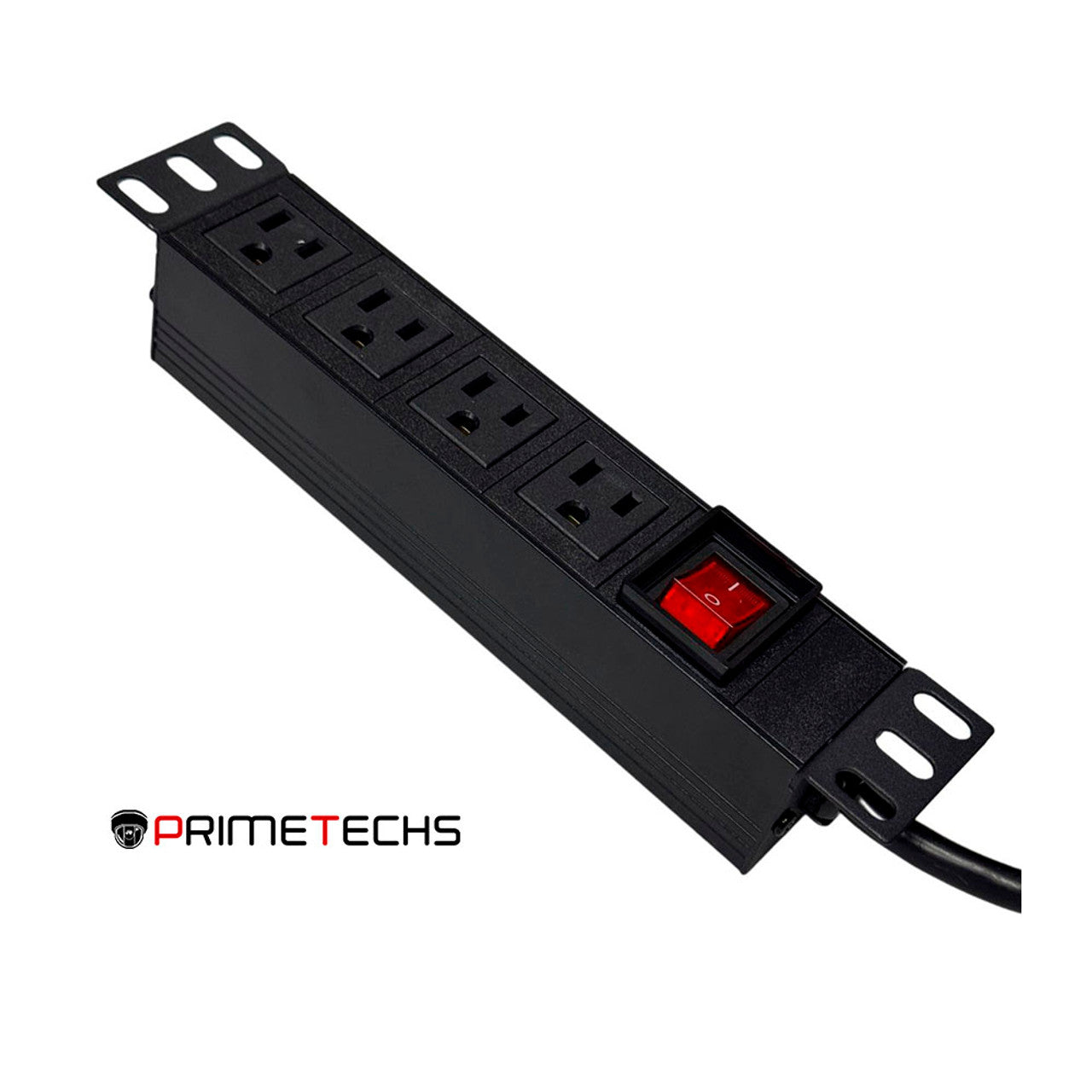 Multicontactos/ PDU para gabinete 4 tomas, Aleación aluminio