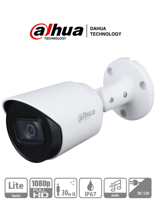 DAHUA HFW1200T-A - Cámara Bullet HDCVI 1080p/ Micrófono Integrado