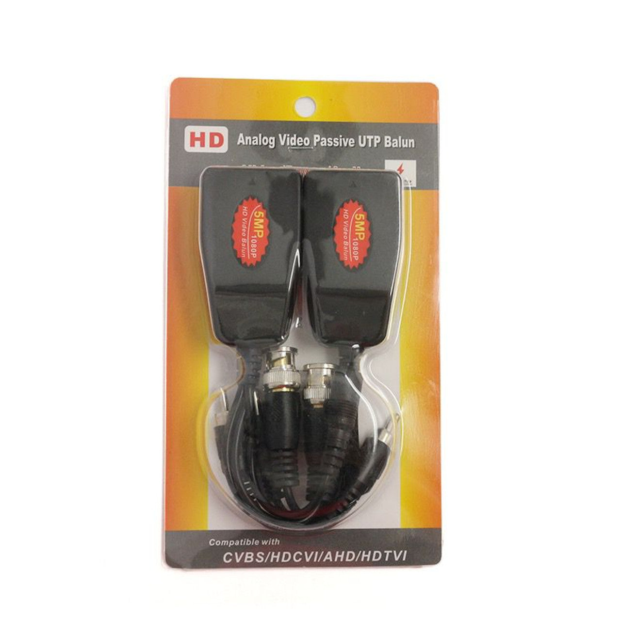 Par de Balun RJ45 BNC HD CVI TVI AHD con cable de audio RCA protección contra interferencia, distancia larga