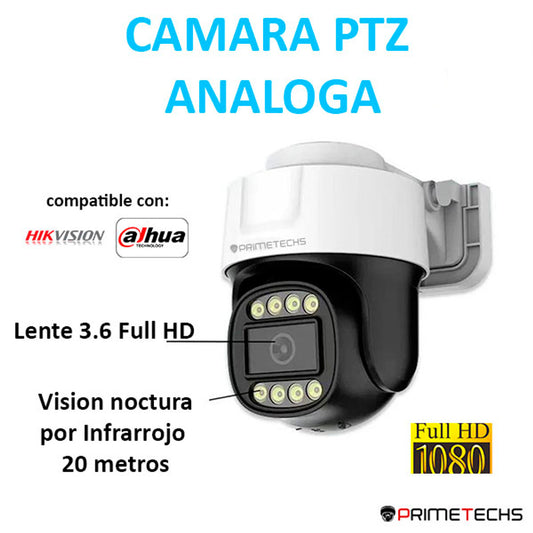 PTZ analoga para DVR 2 megapixeles Full HD