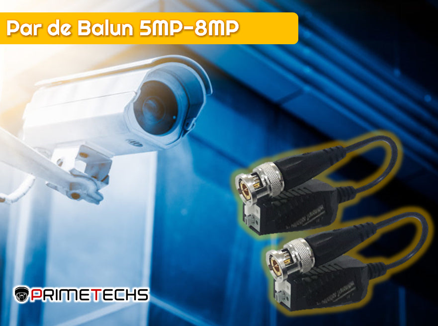 Par de balun/transceptor 5MP-8MP