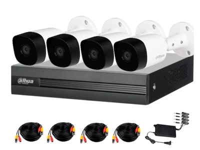 DAHUA KITXVR1B04H-I+4B2A51 - Kit de 4 Canales de 5 MP