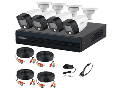 Kit de 4 Canales Full Color de 2 MP DAHUA FULLCOLORKIT