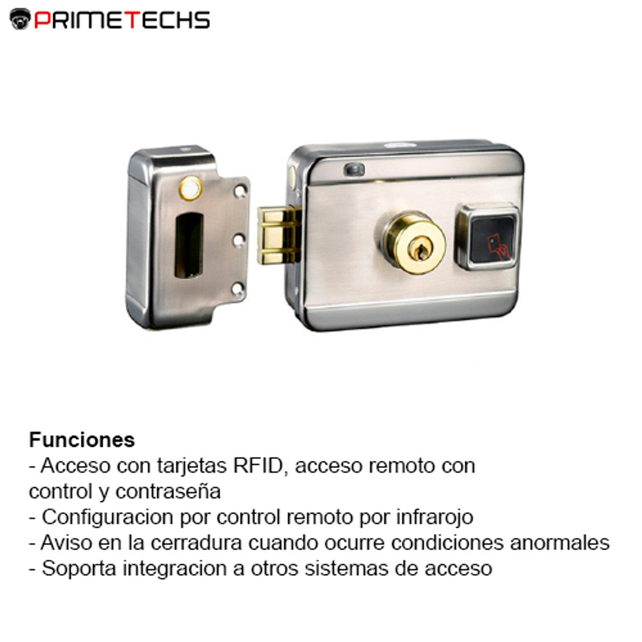 Chapa híbrida / cerradura eléctrica metálica