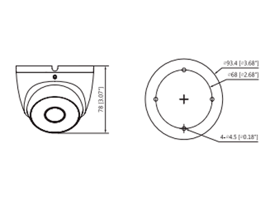 DAHUA COOPER T2A51-28 - Cámara Domo de 5 Megapixeles Metálica