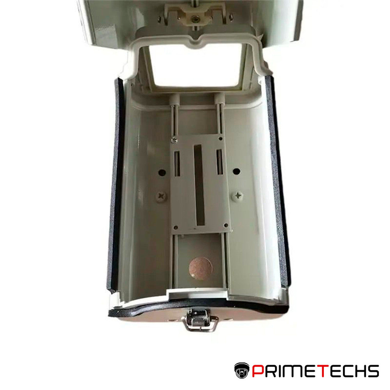 Housing mediano aluminio blanco tipo FLIP OPEN y brazo