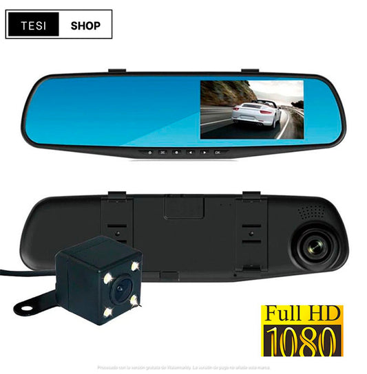 Cámara Retrovisor HD con pantalla, fácil instalación para Automóvil y Autobus