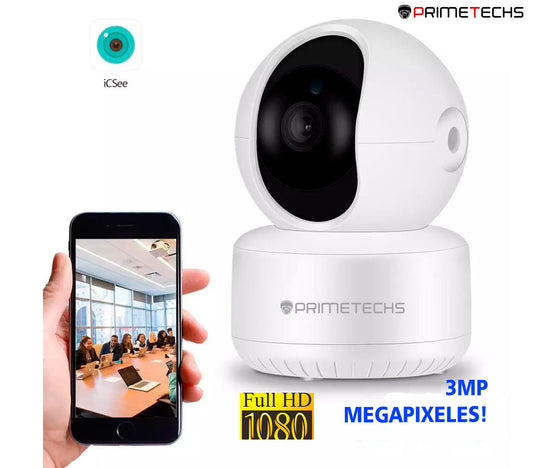 Cámara IP WIFI PT 3 megapíxeles Robot interior,