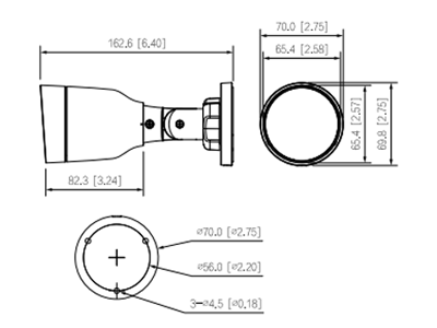 DAHUA IPC-HFW1431S1-A-S4 - Cámara IP Bullet de 4 Mp