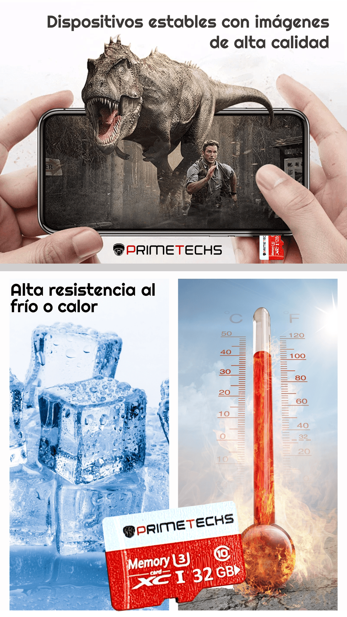 Tarjeta de memoria /32 GB /Tarjeta MicroSDXC / velocidad de lectura es de 100 MB